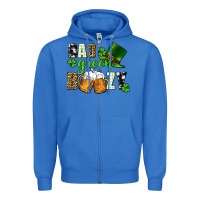 True Royal Bad green boozy St. Patrick's Day Zipper Hoodie - CowGirlArtShop