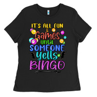 Black bingo Ladies Tee - MaliasSmallBusiness