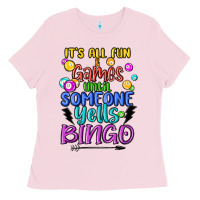 Bubblegum Pink bingo Ladies Tee - MaliasSmallBusiness