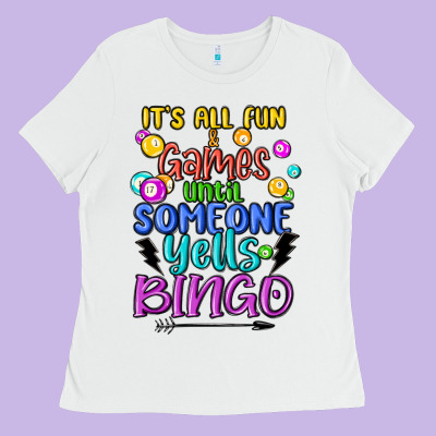 Bingo Ladies Tee Designed By Maliassmallbusiness