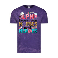 Cloud Purple lpn because nurses need heroes Vintage Tee - LillyAllenDesigns