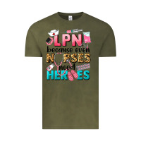 Vintage Olive lpn because nurses need heroes Vintage Tee - LillyAllenDesigns