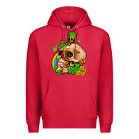 Cardinal St. Patrick's boho skull Premium Hoodie - OliviaCreatesArt