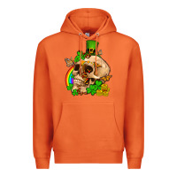 Carrot St. Patrick's boho skull Premium Hoodie - OliviaCreatesArt