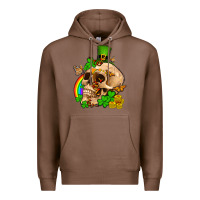 Chestnut St. Patrick's boho skull Premium Hoodie - OliviaCreatesArt