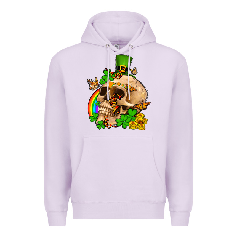 St. Patrick's Boho Skull Premium Hoodie by OliviaCreatesArt | Teevron