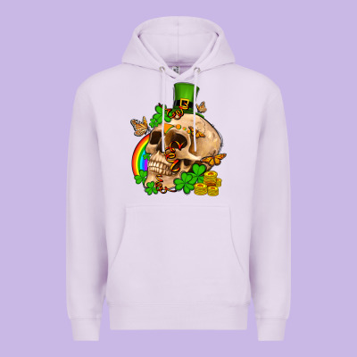 St. Patrick's Boho Skull Premium Hoodie Designed By Oliviacreatesart