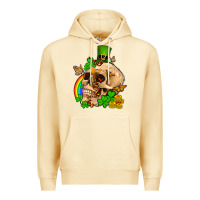 Pina Colada St. Patrick's boho skull Premium Hoodie - OliviaCreatesArt