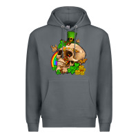 Rock St. Patrick's boho skull Premium Hoodie - OliviaCreatesArt