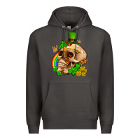 Smoke St. Patrick's boho skull Premium Hoodie - OliviaCreatesArt