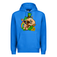True Royal St. Patrick's boho skull Premium Hoodie - OliviaCreatesArt