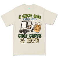Bone a god day starts with golf carts and beer Premium Tee - MaliasSmallBusiness
