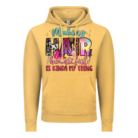 Vintage Mustard making hair beautiful is kinda my thing Vintage Hoodie - LillyAllenDesigns