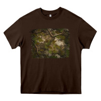 Chocolate Brown green hunter camouflage pattern brushstroke Heavy Core Tee - Jasminsmagicworld