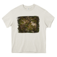 Cream green hunter camouflage pattern brushstroke Heavy Core Tee - Jasminsmagicworld