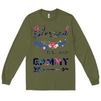 Army Green Blessed To Be Called Gammy Long Sleeve Tee - Bettercallsaul