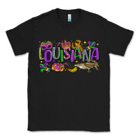 Black louisiana mardi gras Classic Tee - LillyAllenDesigns