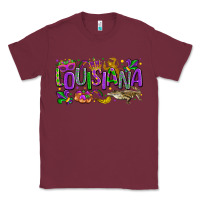 Burgundy louisiana mardi gras Classic Tee - LillyAllenDesigns