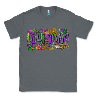 Charcoal Heather louisiana mardi gras Classic Tee - LillyAllenDesigns
