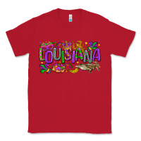 Red louisiana mardi gras Classic Tee - LillyAllenDesigns