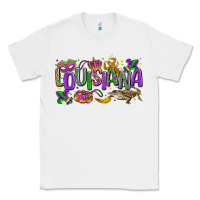 White louisiana mardi gras Classic Tee - LillyAllenDesigns