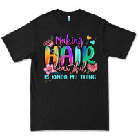 Black making hair beautiful is kinda my thing Premium Tee - MaliasSmallBusiness