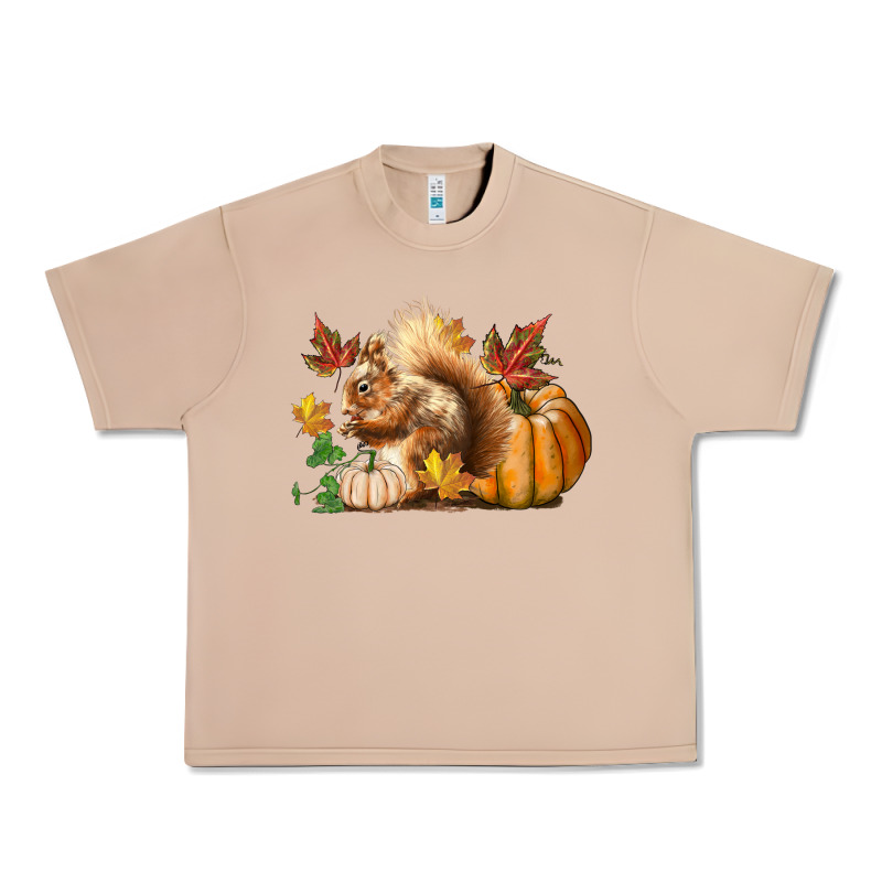 Fall Squirrel Urban Heavy Tee by LillyAllenDesigns | Teevron