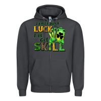Smoke I don't need luck i've got skill Zipper Hoodie - CowGirlArtShop