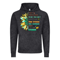Vintage Black inspirational flower and quote design Vintage Hoodie - LillyAllenDesigns