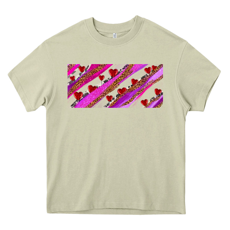 Leopar And Cowhide With Heart Candies Heavy Core Tee by AdoDesignShop | Teevron