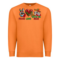 Carrot Peace Love Day Of The Dead Premium Sweatshirt - BundleAndBundleShop