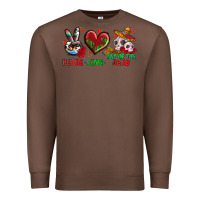 Chestnut Peace Love Day Of The Dead Premium Sweatshirt - BundleAndBundleShop
