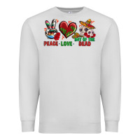Dove Grey Peace Love Day Of The Dead Premium Sweatshirt - BundleAndBundleShop