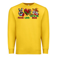 Lemon Peace Love Day Of The Dead Premium Sweatshirt - BundleAndBundleShop