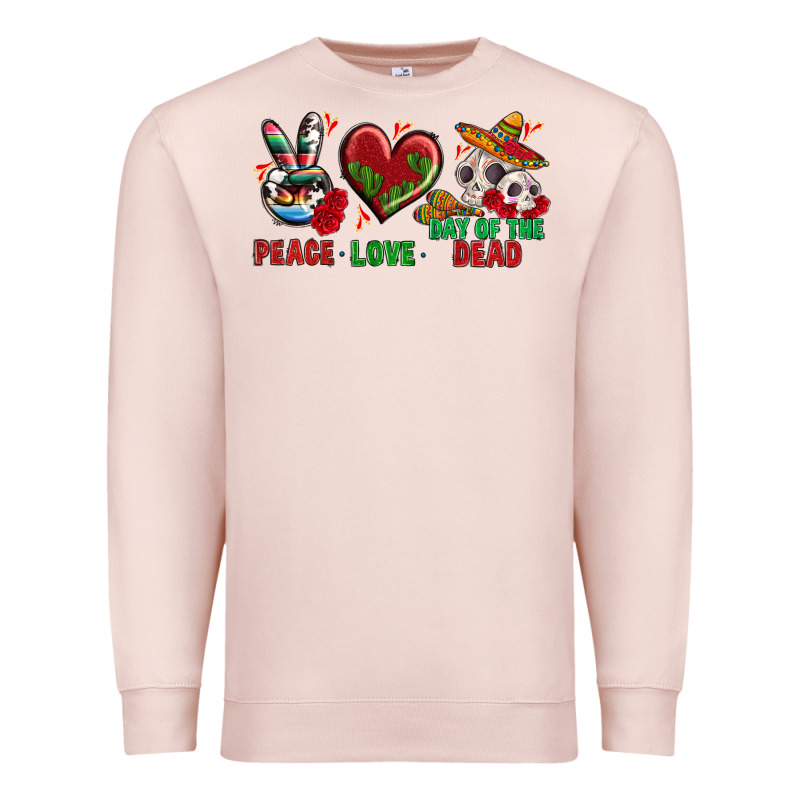 Peace Love Day Of The Dead Premium Sweatshirt by BundleAndBundleShop | Teevron