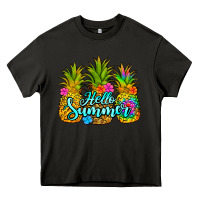 Asphalt hello summer pineapple Heavy Core Tee - Jasminsmagicworld