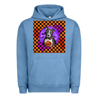 Pigment Pebble Blue Halloween American Pitbull Terrier Urban Hoodie - LillyAllenDesigns
