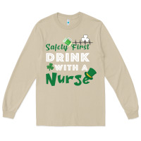 Mushroom Safety First Drink With A Nurse Long Sleeve Tee - Bettercallsaul