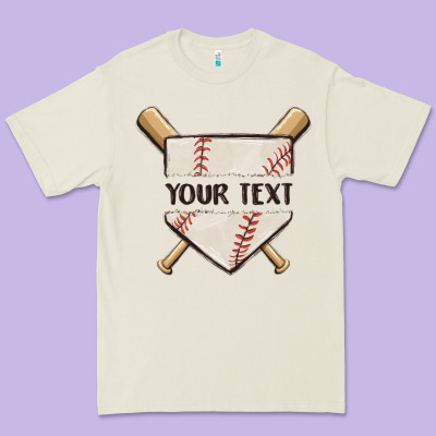 Preview Custom Baseball Premium Tee Designed By Maliassmallbusiness