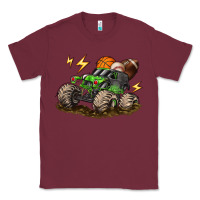 Burgundy monster truck sports Classic Tee - LillyAllenDesigns