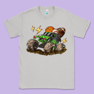 Monster Truck Sports Classic Tee Designed By Lillyallendesigns