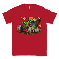 Red monster truck sports Classic Tee - LillyAllenDesigns