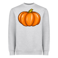 Heather Grey pumpkin Heavyweight Sweatshirt - texasbilliewilder