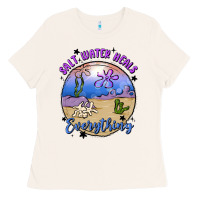 Bone salt water heals everything Ladies Tee - MaliasSmallBusiness