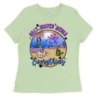 Matcha salt water heals everything Ladies Tee - MaliasSmallBusiness
