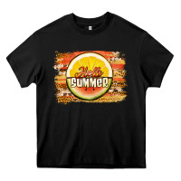 Black hello summer watermelon lemon Heavy Core Tee - Jasminsmagicworld