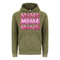 Vintage Olive mama mama mama valentine's day Vintage Hoodie - LillyAllenDesigns