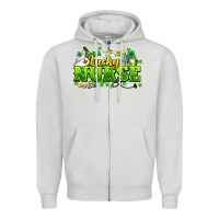 Dove Grey Lucky Nurse St. Patrick's Day Zipper Hoodie - HowdyJamesFarm