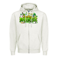 Oatmeal Heather Lucky Nurse St. Patrick's Day Zipper Hoodie - HowdyJamesFarm