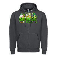 Smoke Lucky Nurse St. Patrick's Day Zipper Hoodie - HowdyJamesFarm